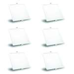 Syska 20 Watts Square LED Slim Recessed Panel Lights RDL Series (Pack of 6, Cool White)